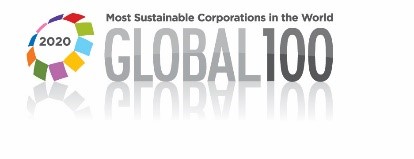 2020 Most sustainable corporations in the world badge