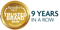 Voted Reader’s Digest Most Trusted Brand 6 years