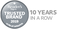 Voted Reader’s Digest Most Trusted Brand 6 years in a row
