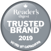 Voted Reader's Digest Most Trusted Brand 9 years